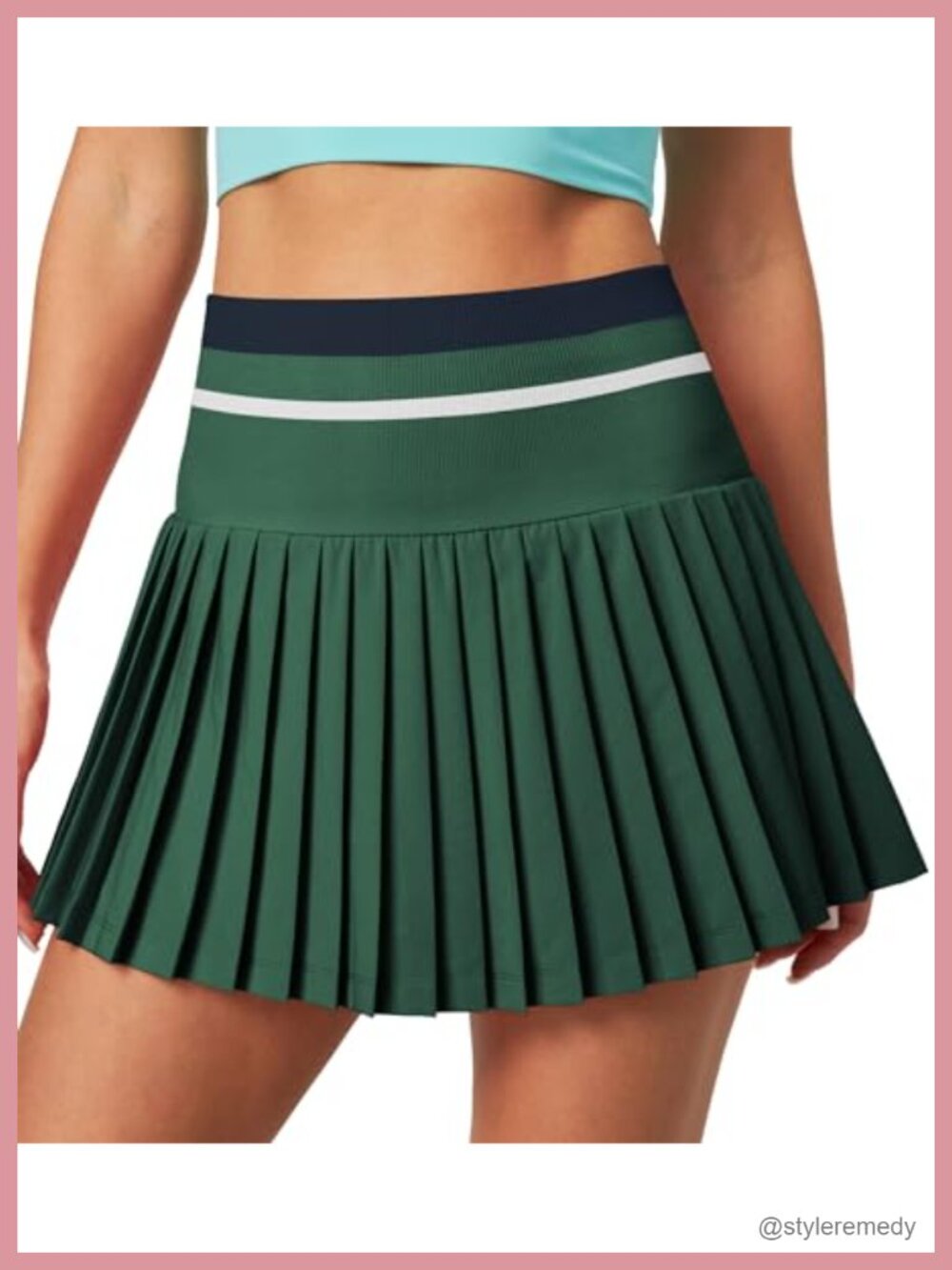 Pleated Tennis Skirt with Pockets High Waisted Golf Skort Athletic Skirt for